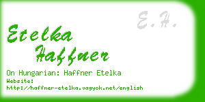 etelka haffner business card